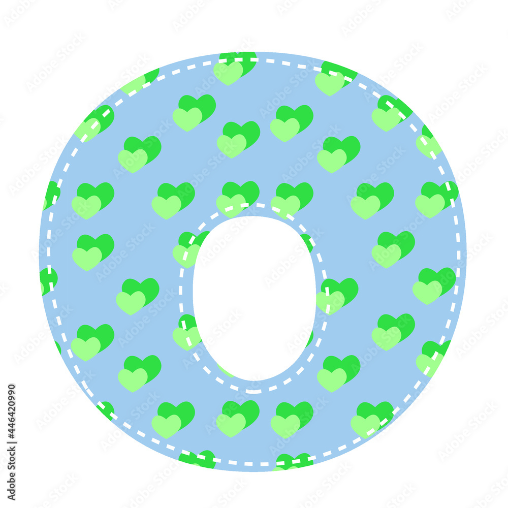 Vector illustration of capital letter Vector illustration of capital letter