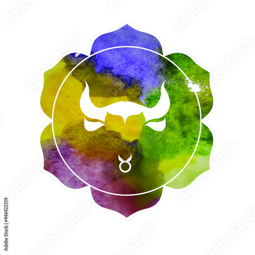 
The illustration - zodiac sign in the watercolor style.