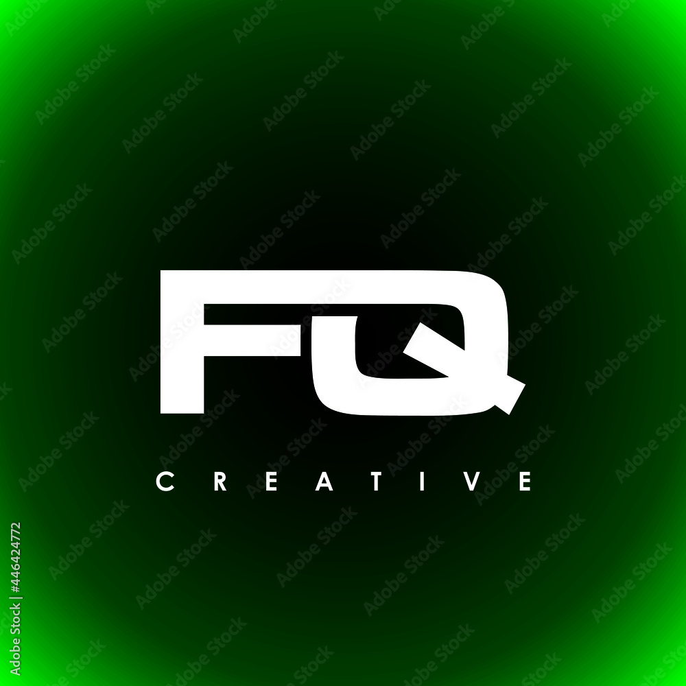 Fototapeta premium FQ Letter Initial Logo Design Template Vector Illustration