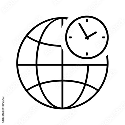 Time management icon vector set. deadline illustration sign collection. timeline symbol or logo.
