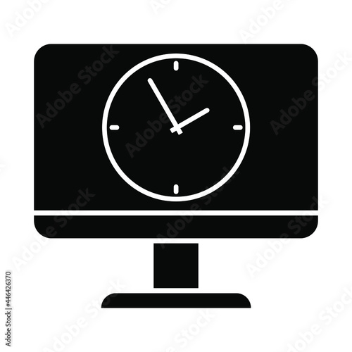 Time management icon vector set. deadline illustration sign collection. timeline symbol or logo. 