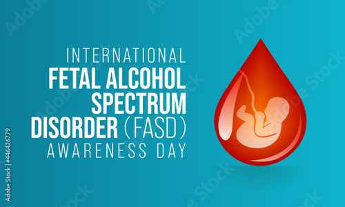Fotografie, Obraz International Fetal alcohol spectrum disorder awareness day (FASD) is observed every year on September 9, in recognition of the importance of alcohol free pregnancy