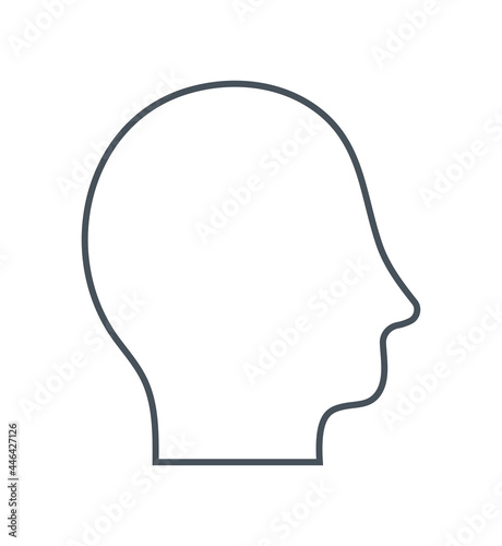 head silhouette icon