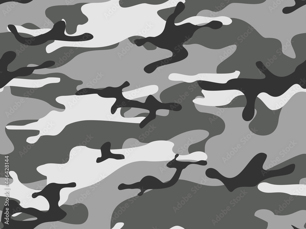 Camouflage seamless pattern. Military texture. Print on fabric and clothing. Vector illustration Camouflage seamless pattern. Military texture. Print on fabric and clothing. Vector illustration