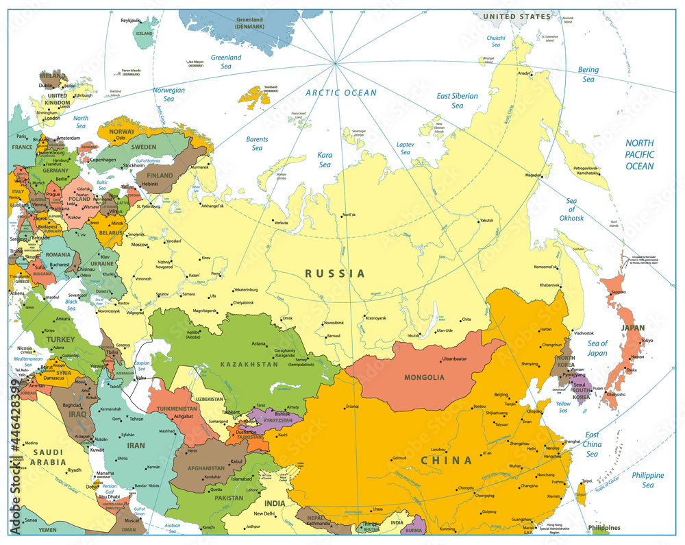 Eurasia Political Map
