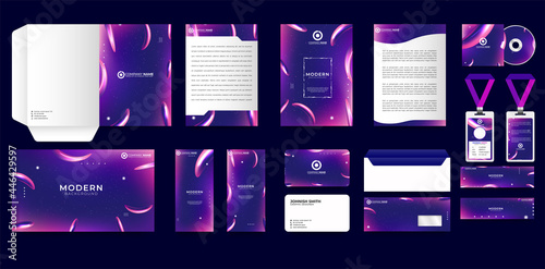 Set of Corporate identity branding template