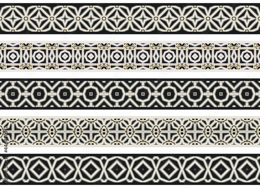 Seamless decorative borders Seamless decorative borders