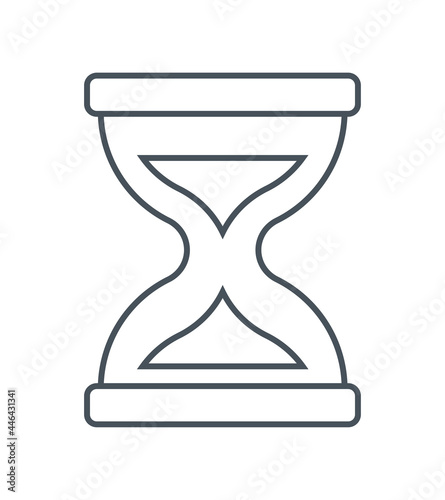 sandglass silhouette icon