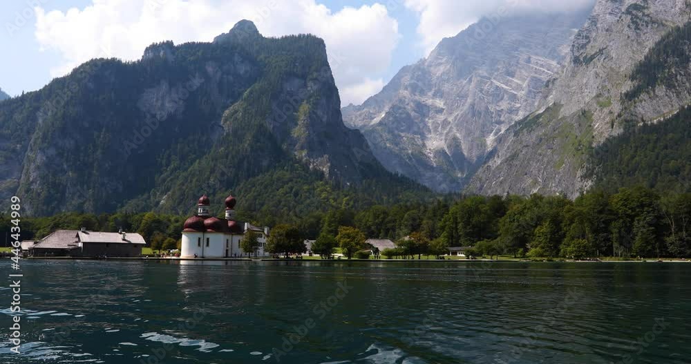 Summer scene in Konigsee lake, Bavaria, South Germany. Europe. 4K UHD Summer scene in Konigsee lake, Bavaria, South Germany. Europe. 4K UHD