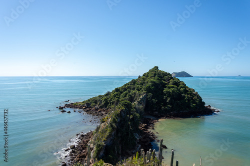 Beautiful view from Ponta do Pai Vitorio in a sunny day in Rasa Beach, Armacao dos Buzios, Rio de Janeiro, Brazil