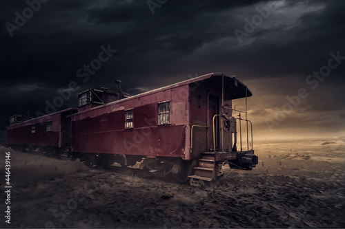 Tableau sur toile Abundant Train Carriage