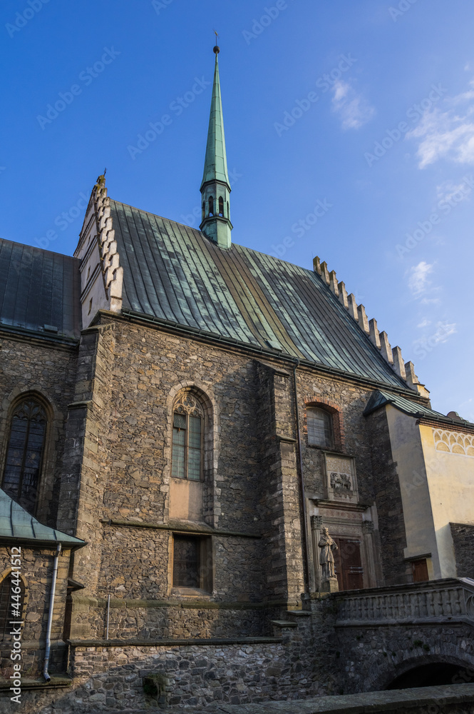 Fototapeta premium Catholic church of Saint Bartholomew in Pardubice, Czechia