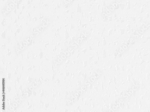 Abstract clean white texture wall 3d rendering. Free shape tracery rough shiny surface as cement, concrete, plaster or plastic background for text space creative design artwork.