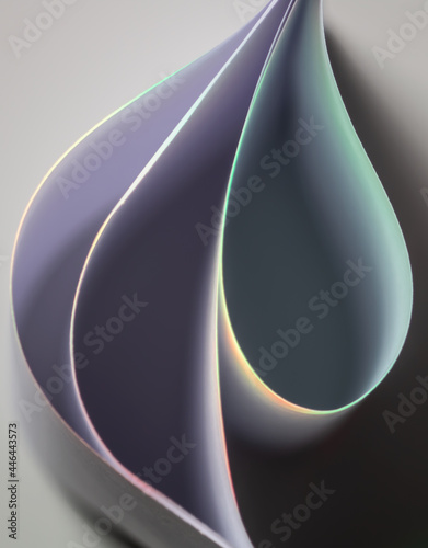 Fototapeta Naklejka Na Ścianę i Meble -  paper waves in many colors