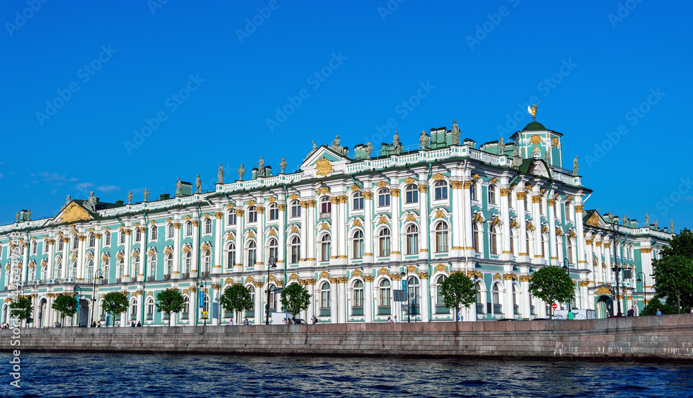 Streets of St. Petersburg, view from the Neva River