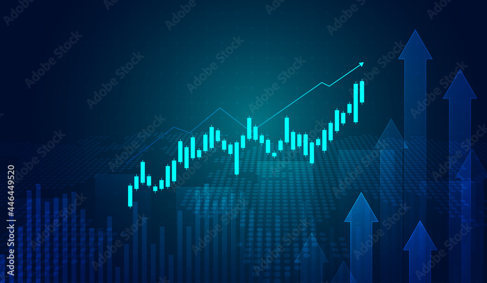 Stock market investment trading graph in graphic concept suitable for financial investment or Economic trends business idea. Vector design Stock market investment trading graph in graphic concept suitable for financial investment or Economic trends business idea. Vector design
