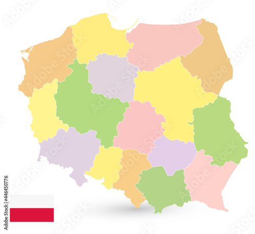 Poland Map Isolated on white. No text