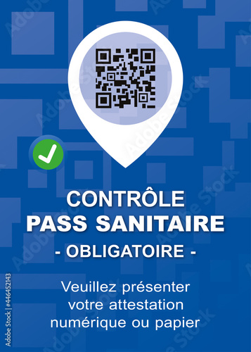 AFFICHE CONTRÔLE PASS SANITAIRE