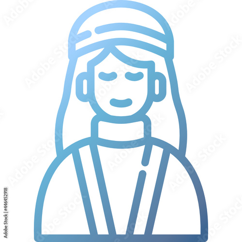 woman gradient icon