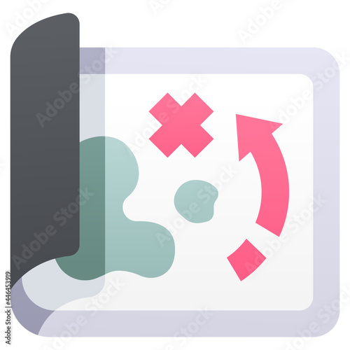 planing map icon