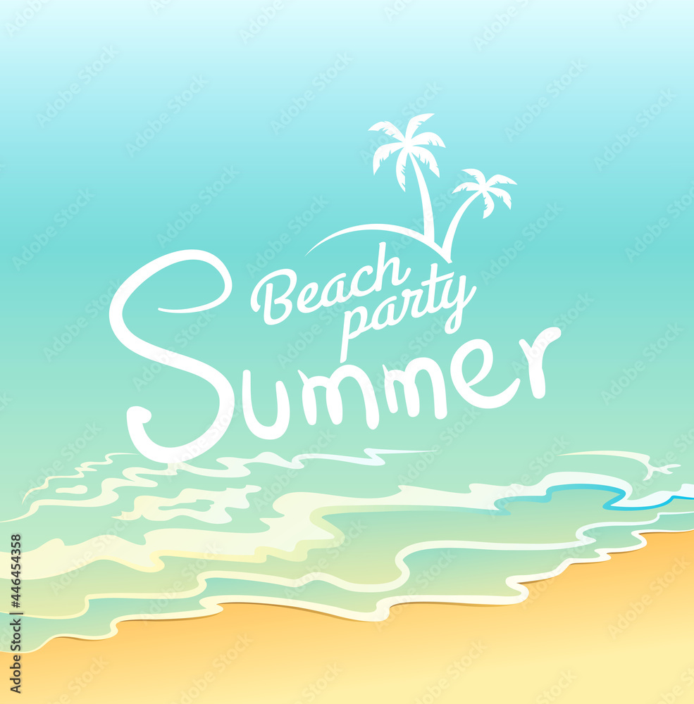 Summer beach party background