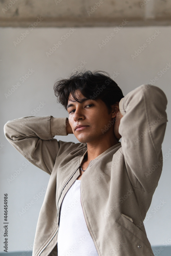 Young latin man posing Young latin man posing
