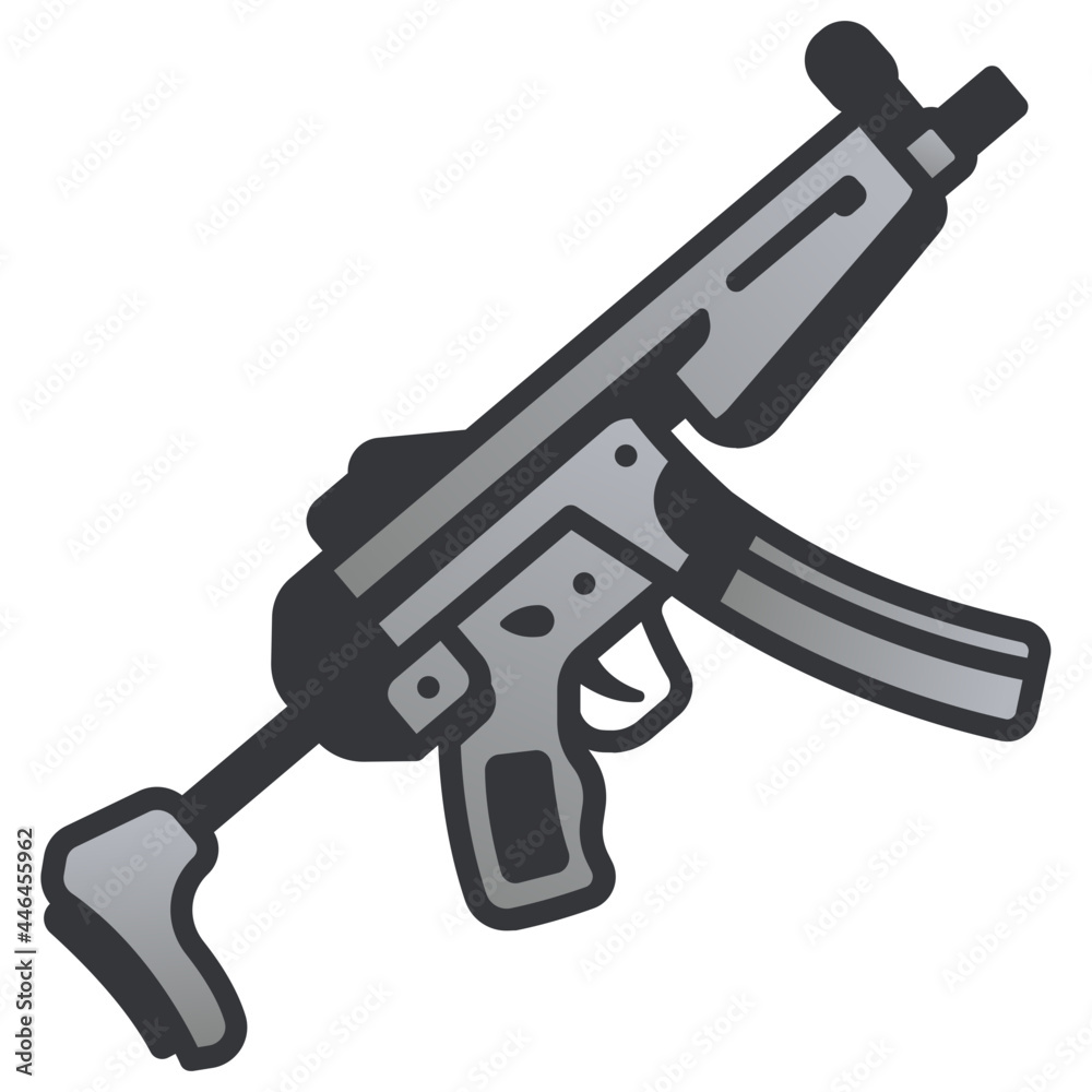 submachine icon Stock Vector | Adobe Stock
