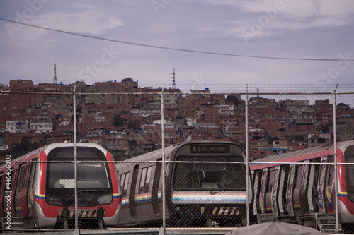 Old wagons of the Caracas metro