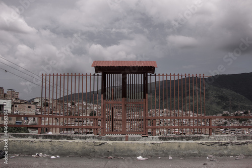 Gateway to a dangerous neighborhood in western Caracas