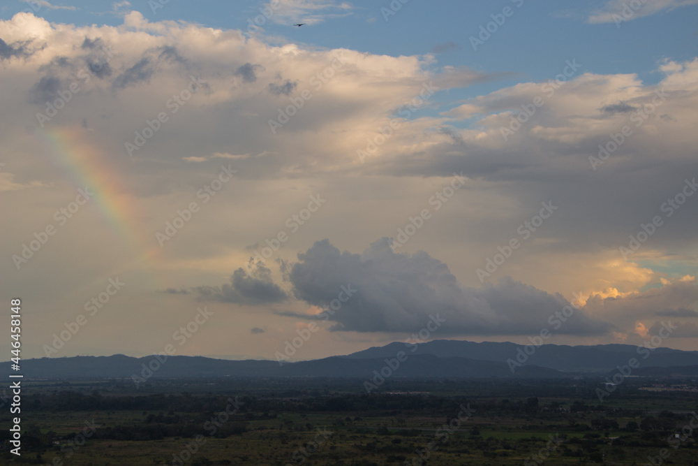 Cute rainbow over the valley