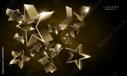 Luxury background, Star shape, vector illustration.
