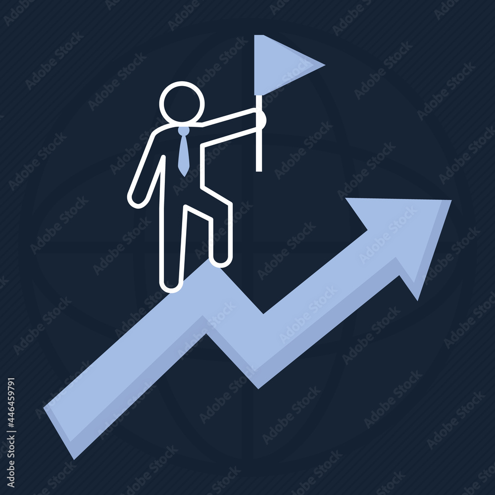 businessman leader illustration