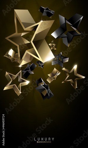 Luxury background  Star shape  vector illustration. 