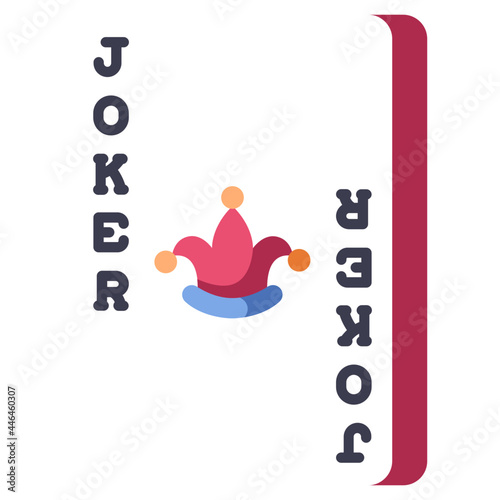 joker poker card icon