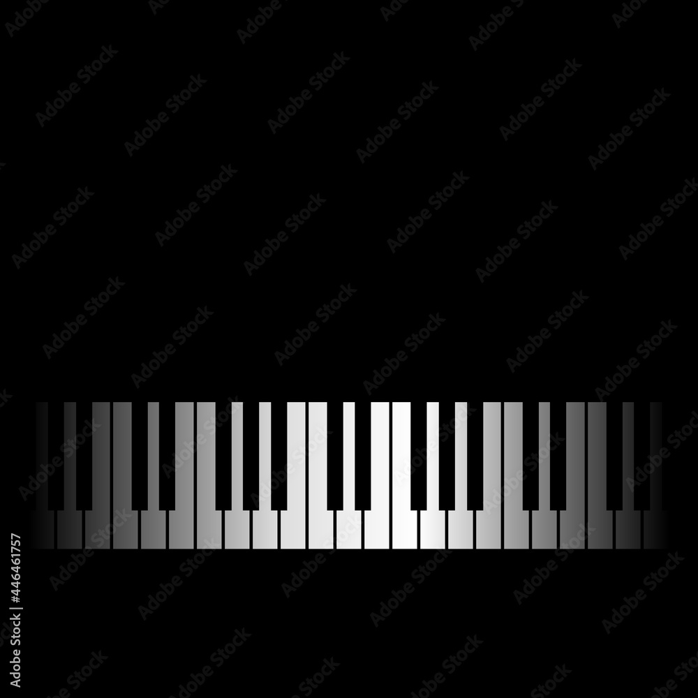 Music background with piano keys. Vector illustration Music background with piano keys. Vector illustration