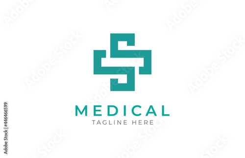Initial SS Cross Medical Logo Isnpiration
