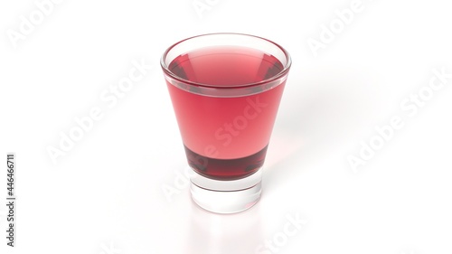 glass of red shortdrink
