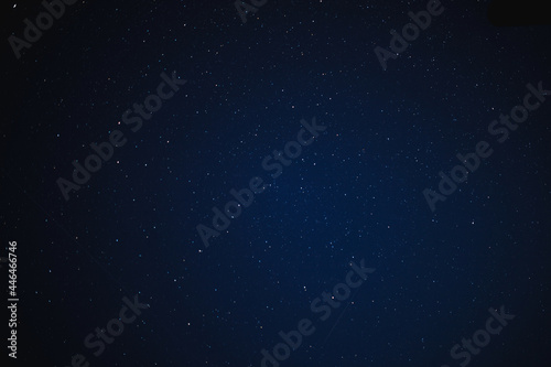 Clear starry sky with map of stars - astronomical photo