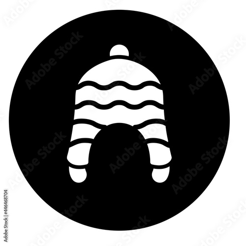 chullo circular glyph icon