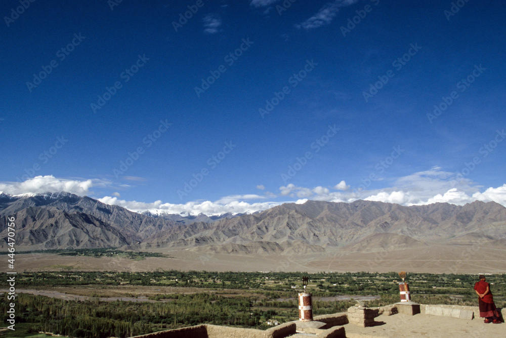 Tiksey monastery in Ladakh India