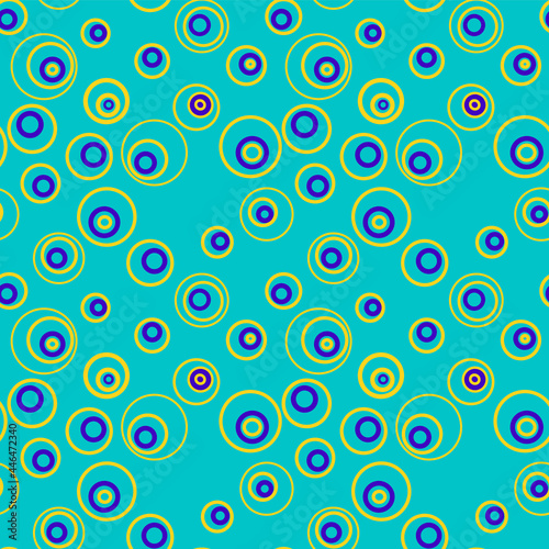 Colorful geometric seamless pattern with circles