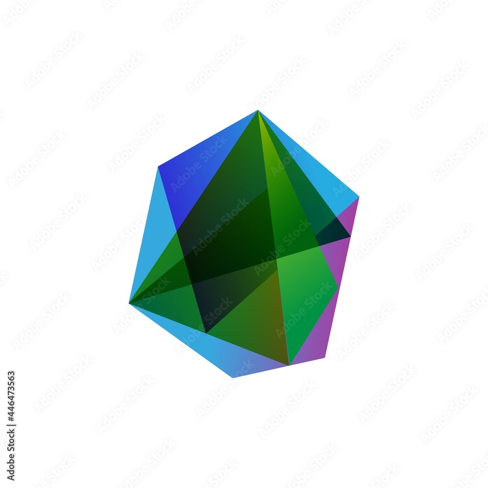 Abstract gemstone logo icon design vector illustration. EPS10. Abstract gemstone logo icon design vector illustration. EPS10.