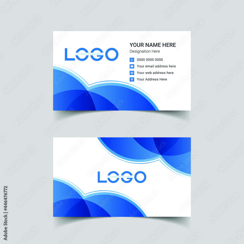 Fototapeta premium Vector Modern Creative and Clean Business Card Template