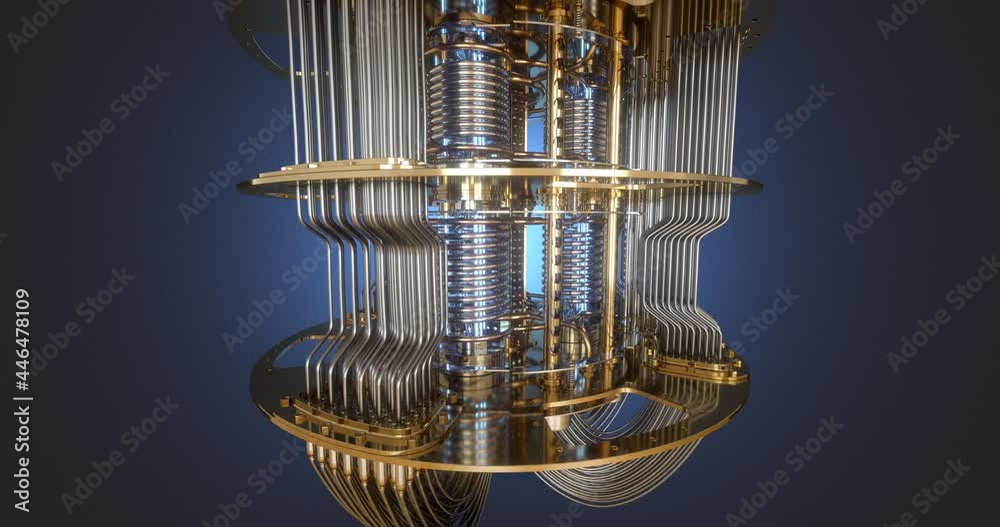 Video of a quantum computer.