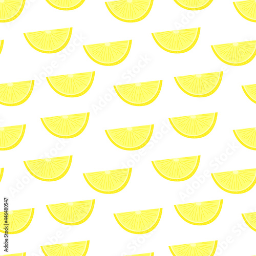 Lemon citrus juicy seamless pattern. Orange sliced yellow pattern. Bright fruit texture for printing on fabric and packaging paper on a white background.
Описание (на английском языке)