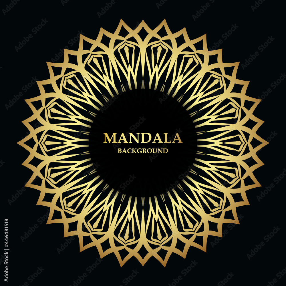 Fototapeta premium Golden arabis style islamic background 