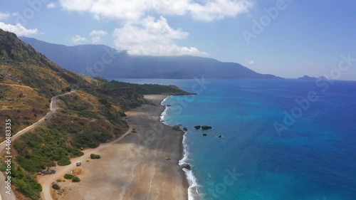 Aerial, Mavikent Beach, Turkey photo