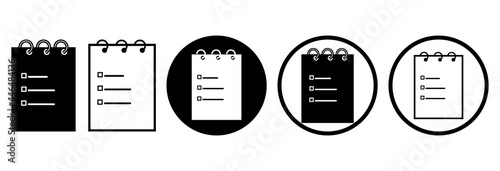 Notebook vector line icon.Diary icon.Note sign.Document symbol web icon.