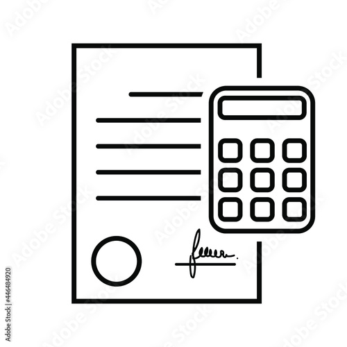 Budget icon vector set. bookkeeping illustration sign collection. Accounting symbol or logo.