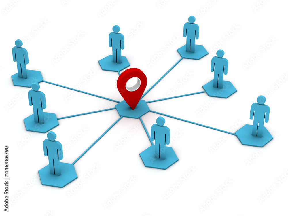 Business teamwork concept. 3d illustration Business teamwork concept. 3d illustration